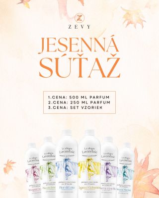 🍂 JESENNÁ SÚŤAŽ s vôňou, ktorá zostane… 🍂 Jeseň je ako obľúbený parfém – teplá, príjemná a plná vôní. A my vám prinášame...
